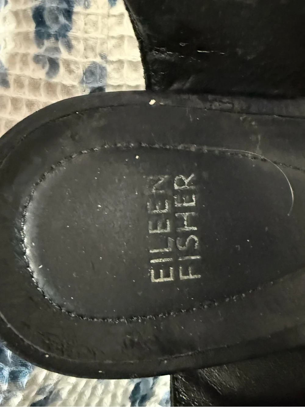 Eileen Fisher Spree Sport Womens 9 Black Leather Mesh Platform Cuff Wrap Sandal